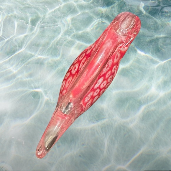 Art Glass Murano Millefiori Angel Fish Paperweight collectible - Picture 4 of 6